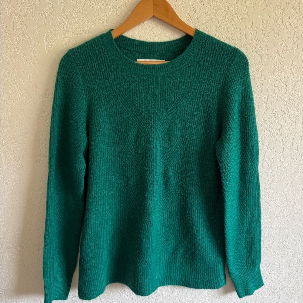 LOFT Teal Women's Crew Neck Sweater